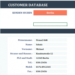 Customer Database 2021